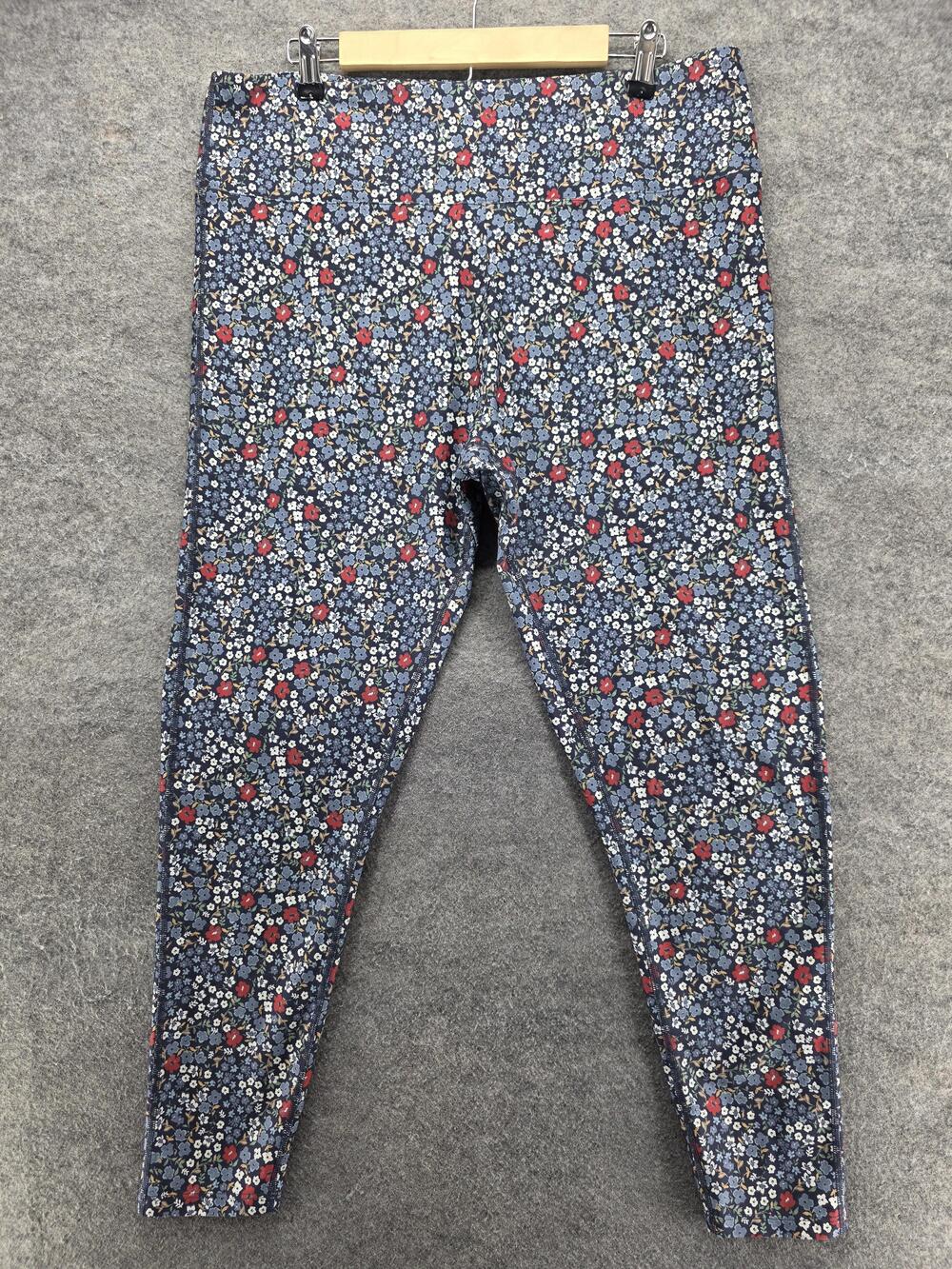 Summersalt Leggings Womens 22 Multicolor Floral High Rise Ankle Stretch Active